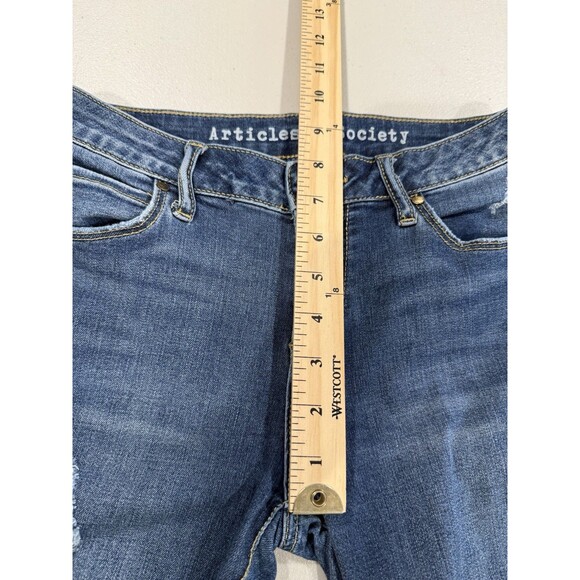Articles of Society Jeans Women 26" Distressed Skinny Punk Stretch Travel Grunge - Picture 6 of 7